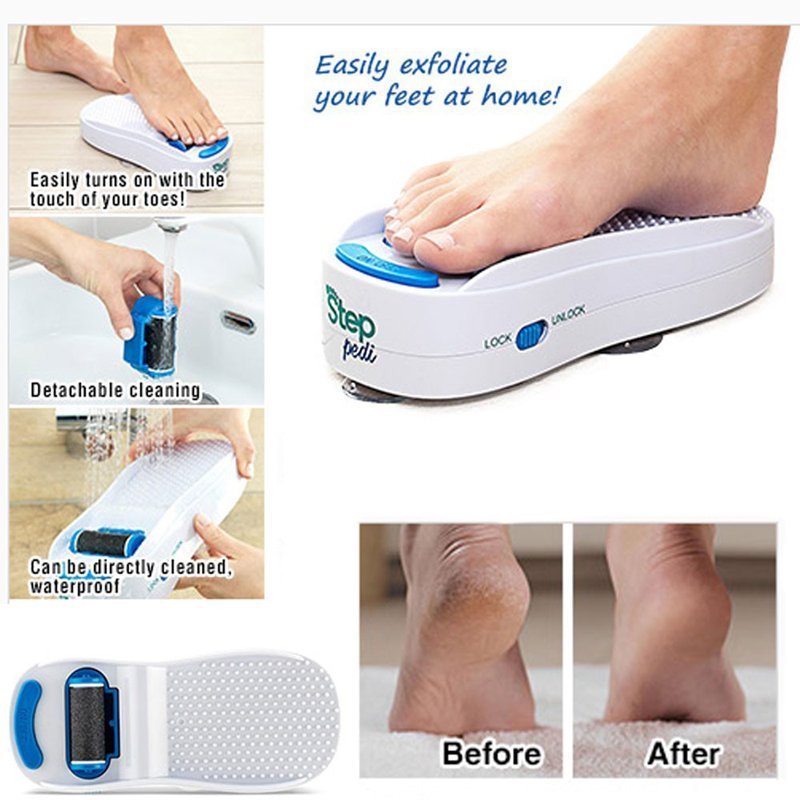 Step Pedi – broyeur de pieds électrique en Silicone dissolvant de peaux mortes - الصورة 3