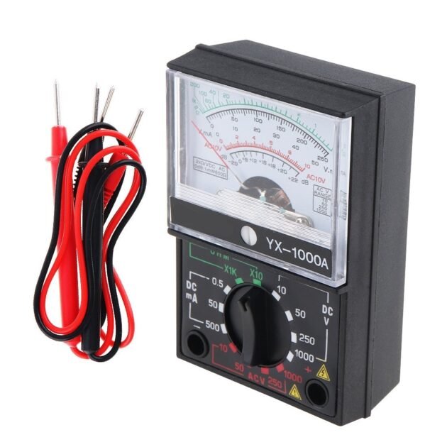 Multimètre Portable avec une paire de stylos de Test pour mesurer la tension DC AC et le courant continu YX-1000A