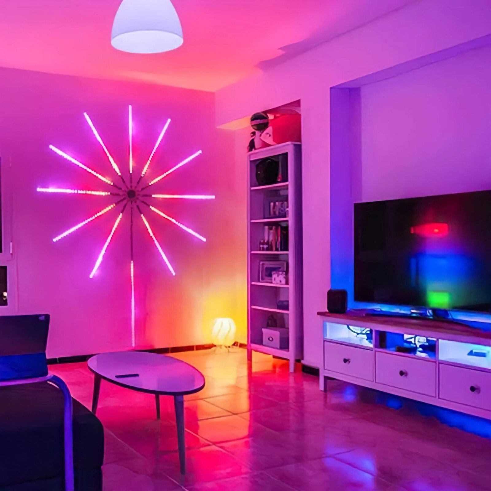 feux d’artifice App Smart Control IC Led RGB Light décoration de la maison - الصورة 2