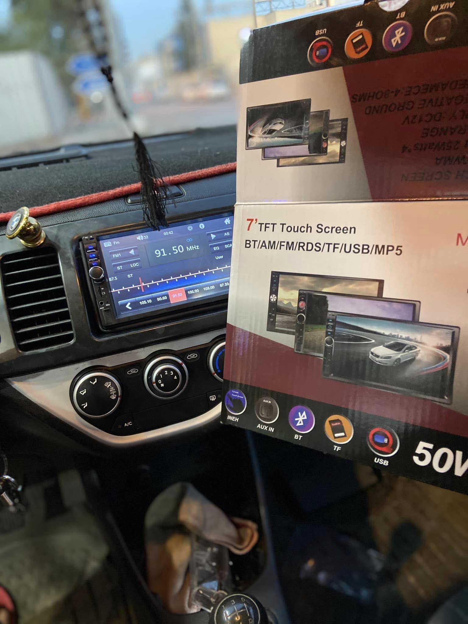 DVD Mp5 Auto-radio écran tactile 7 Pouce Bleutooth. USB AUX .CARD SD. Standard - الصورة 2