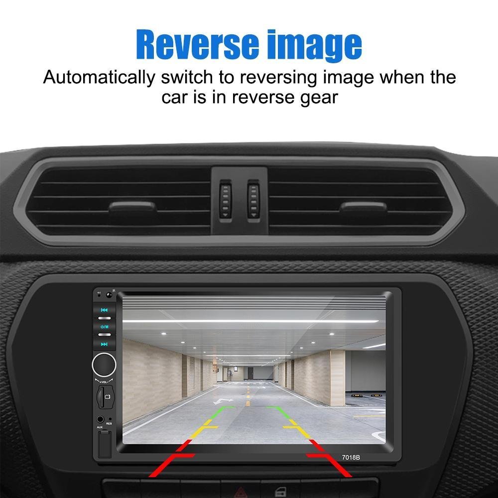 DVD Mp5 Auto-radio écran tactile 7 Pouce Bleutooth. USB AUX .CARD SD. Standard - الصورة 4