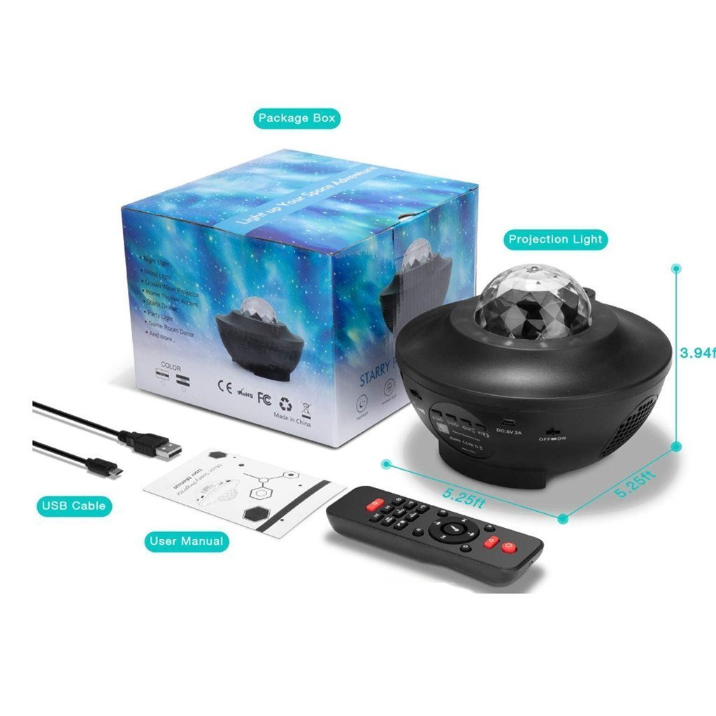 Projecteur Galaxie 3D Laser Bluetooth + haut-parleur USB - الصورة 6