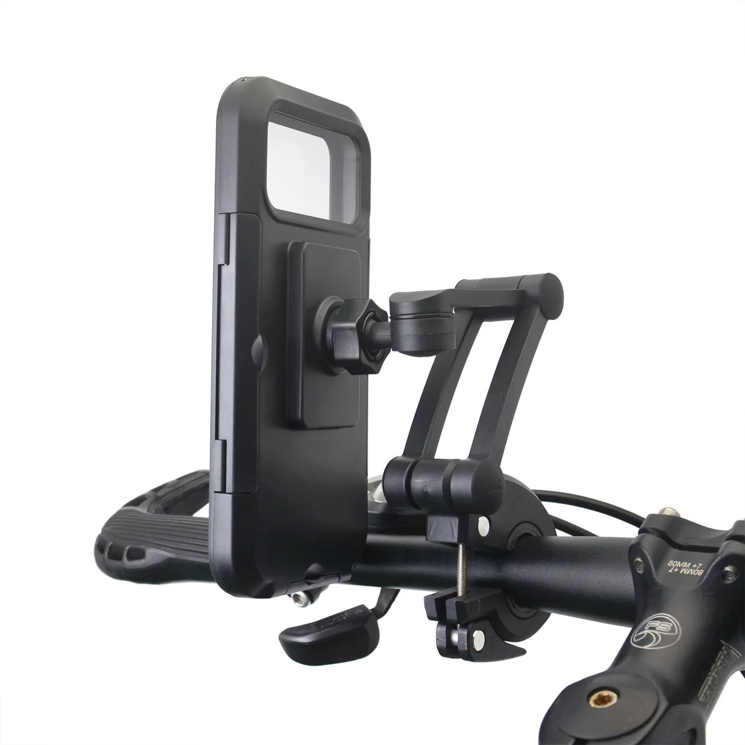 Support de téléphone portable étanche pour vélo moto réglable à 360 ° - الصورة 3