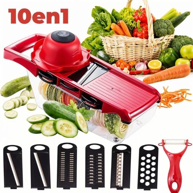 Mandoline Coupe-Légumes 10 en 1 – قطاعة خضروات