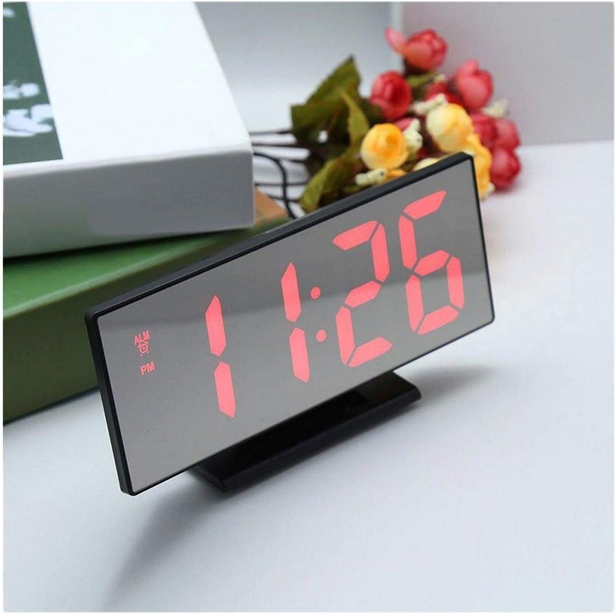 Horloge et réveil thermomètre de table electronique lumineux DS-3618L - الصورة 3