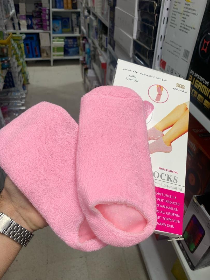 Pack Chaussettes en Gel de Silicone réutilisables avec Broyeur électrique de pieds – عرض خاص - الصورة 3