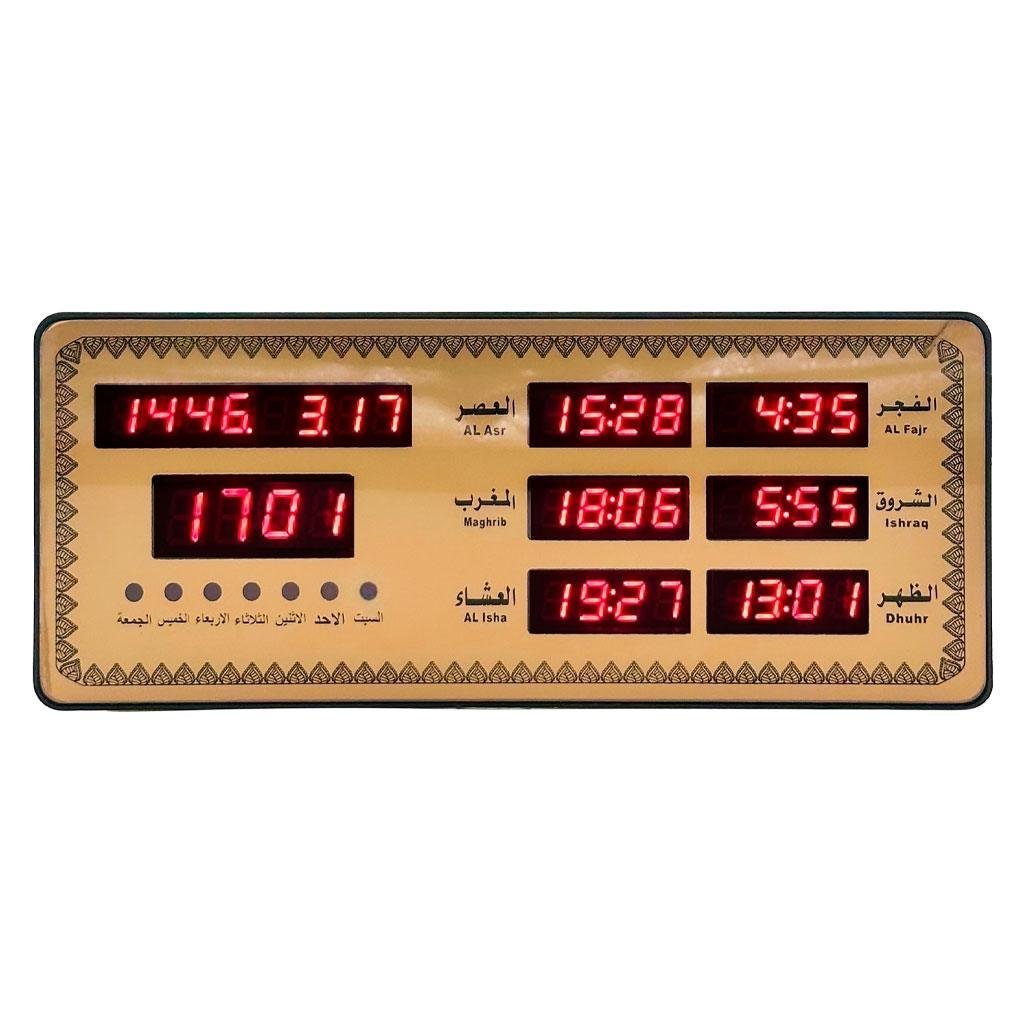 Horloge Islamic Digitale LED avec Heures de Prière AZ2515 – ساعة رقمية إلكترونية لمواقيت الصلاة - الصورة 5