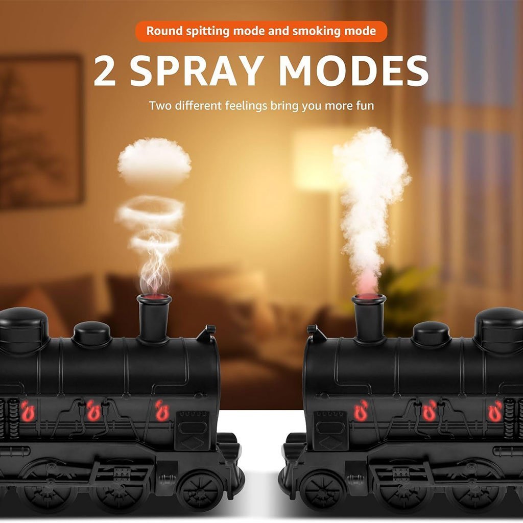 Train Diffuseur D Huiles Essentielles et Humidificateur Ultra-Silencieux de 300ml – معطر جو على شكل قطار - الصورة 6