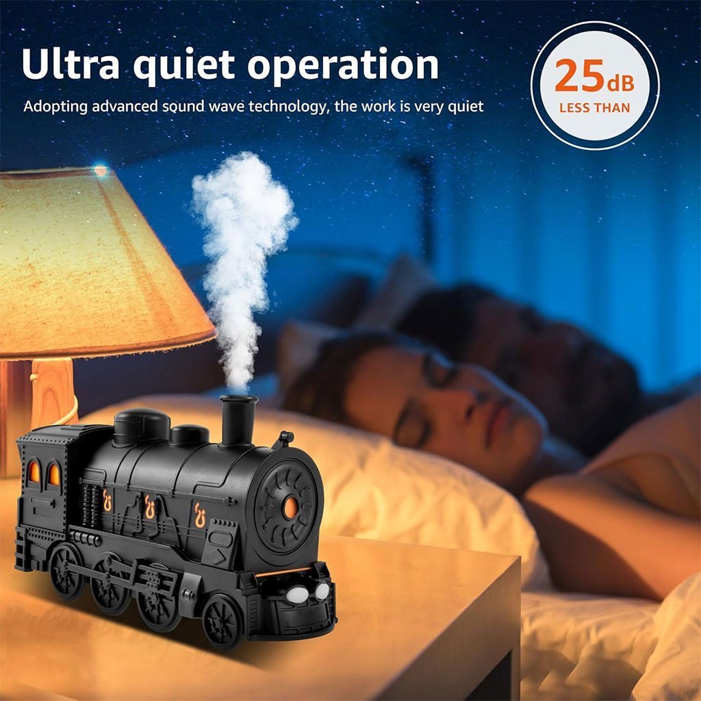 Train Diffuseur D Huiles Essentielles et Humidificateur Ultra-Silencieux de 300ml – معطر جو على شكل قطار - الصورة 5