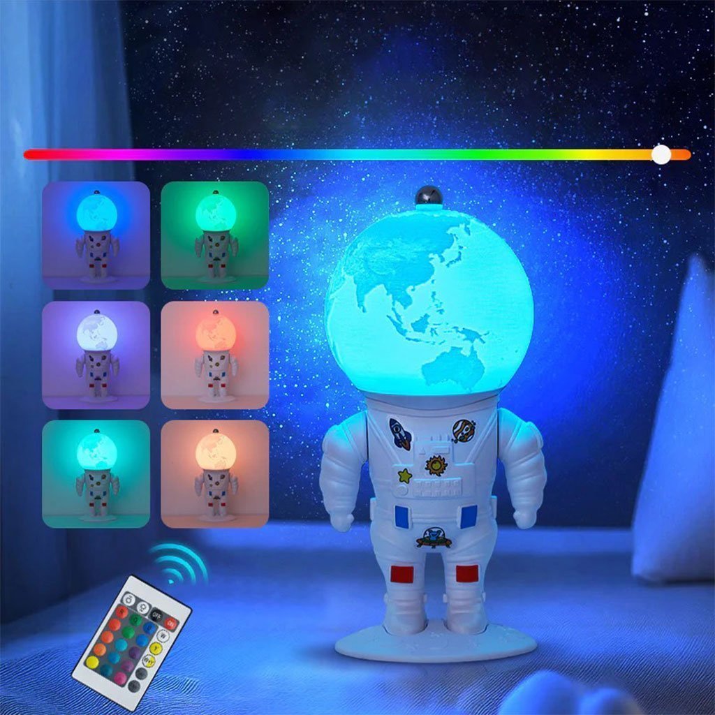 Lampe Astronaute lunaire avec télécommande et LED 16 couleurs – مصباح رجل الفضاء - الصورة 2