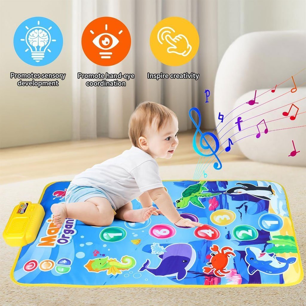 Tapis Musical et Jouet Éducatif pour Enfants 63x43cm – بساط ألعاب للرضع - الصورة 6