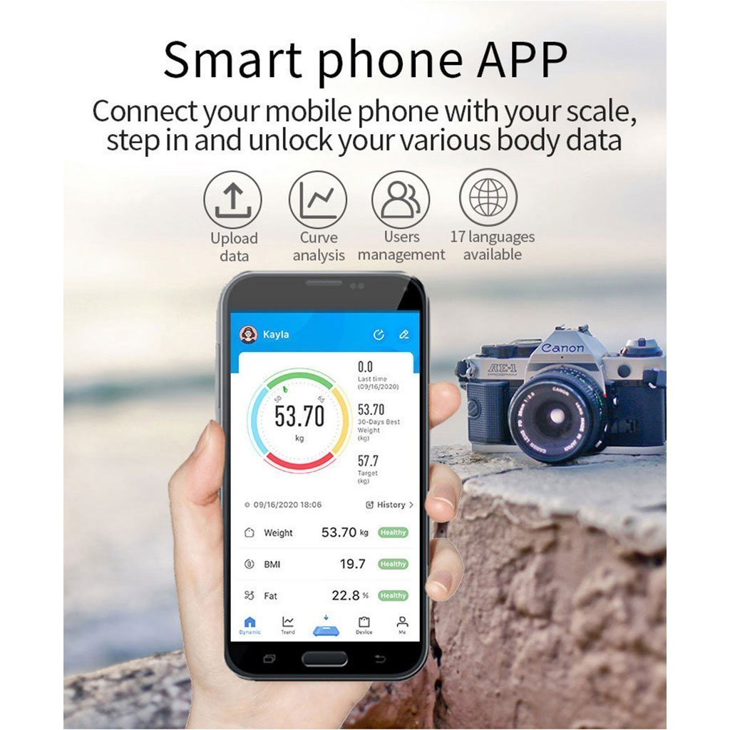 Balance Pèse-personne Intelligent et Précise avec Smart App – ميزان إلكتروني - الصورة 4