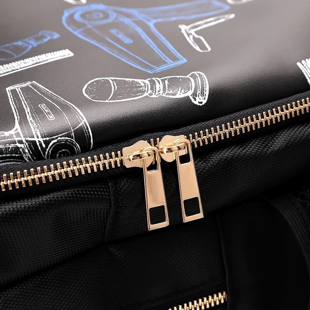 Sac à dos Coiffeur avec des Support pour Tondeuses et Outils Professionnels – حقيبة اغراض الحلاق - الصورة 5