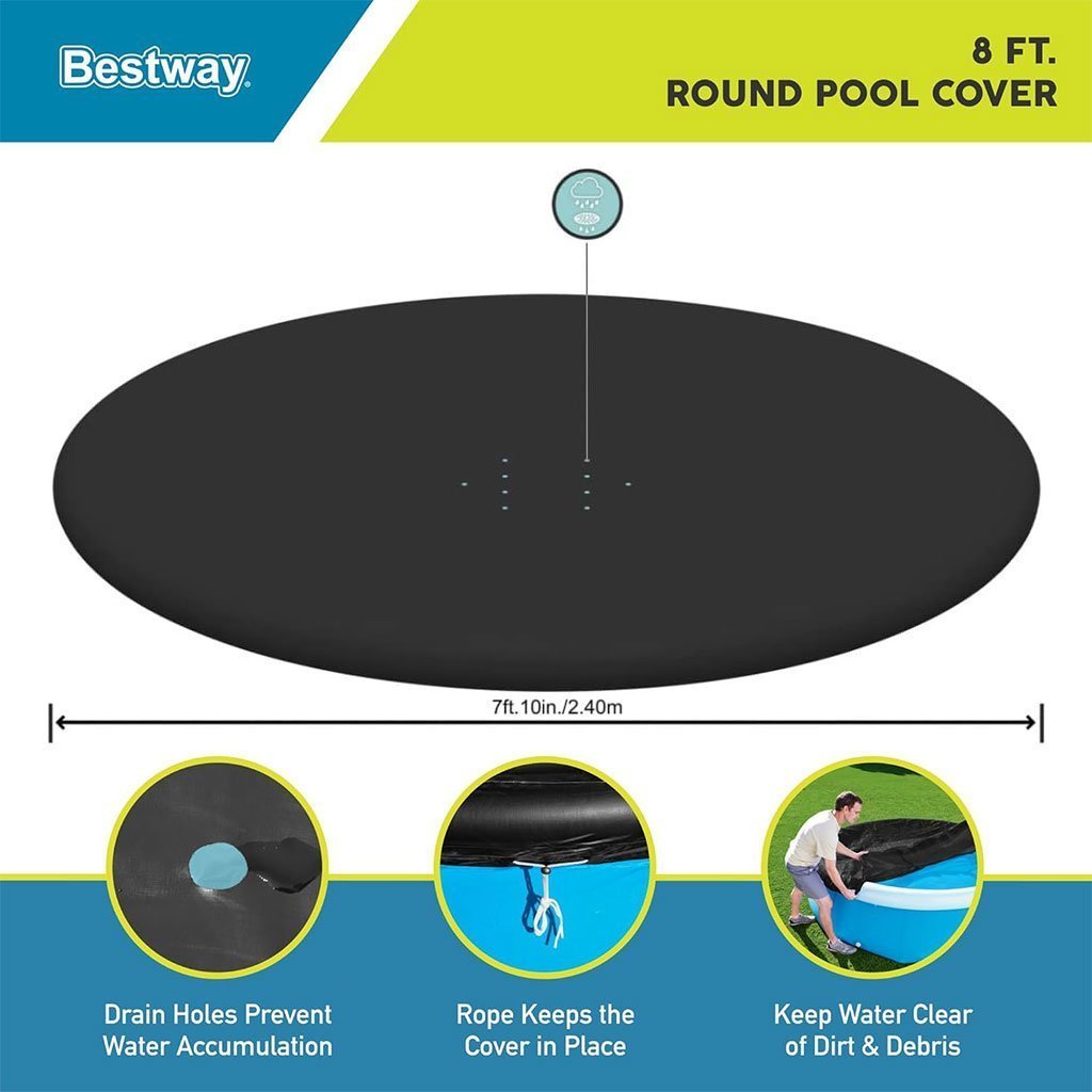 Grand bâche de piscine 244cm Bestway 58032 – غطاء مسبح - الصورة 3
