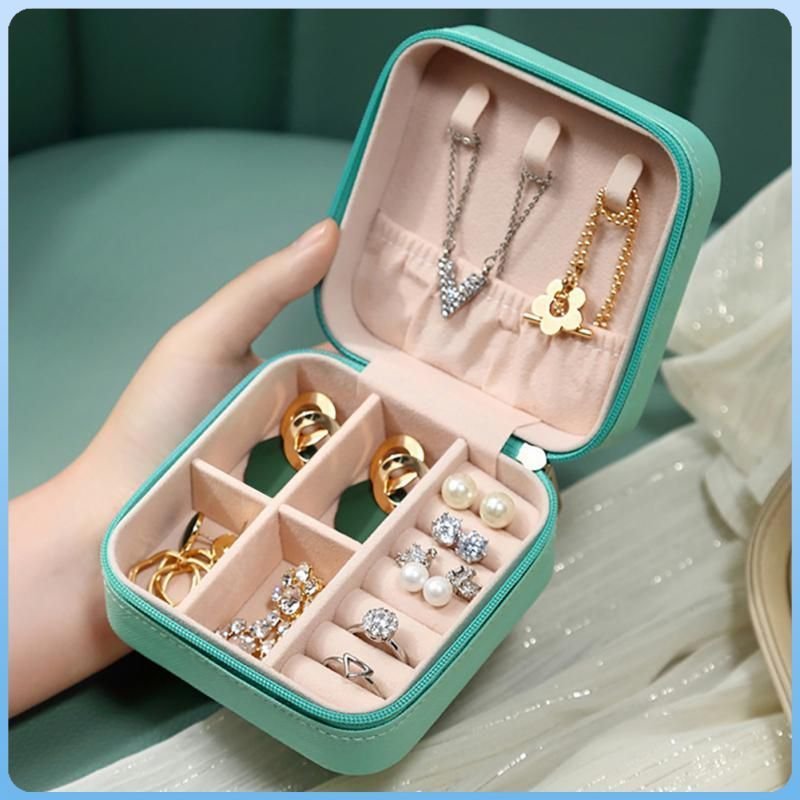Firla Mini Boîte à Bijoux en cuir avec fermeture éclair – علبة تنظيم المجوهرات - الصورة 6