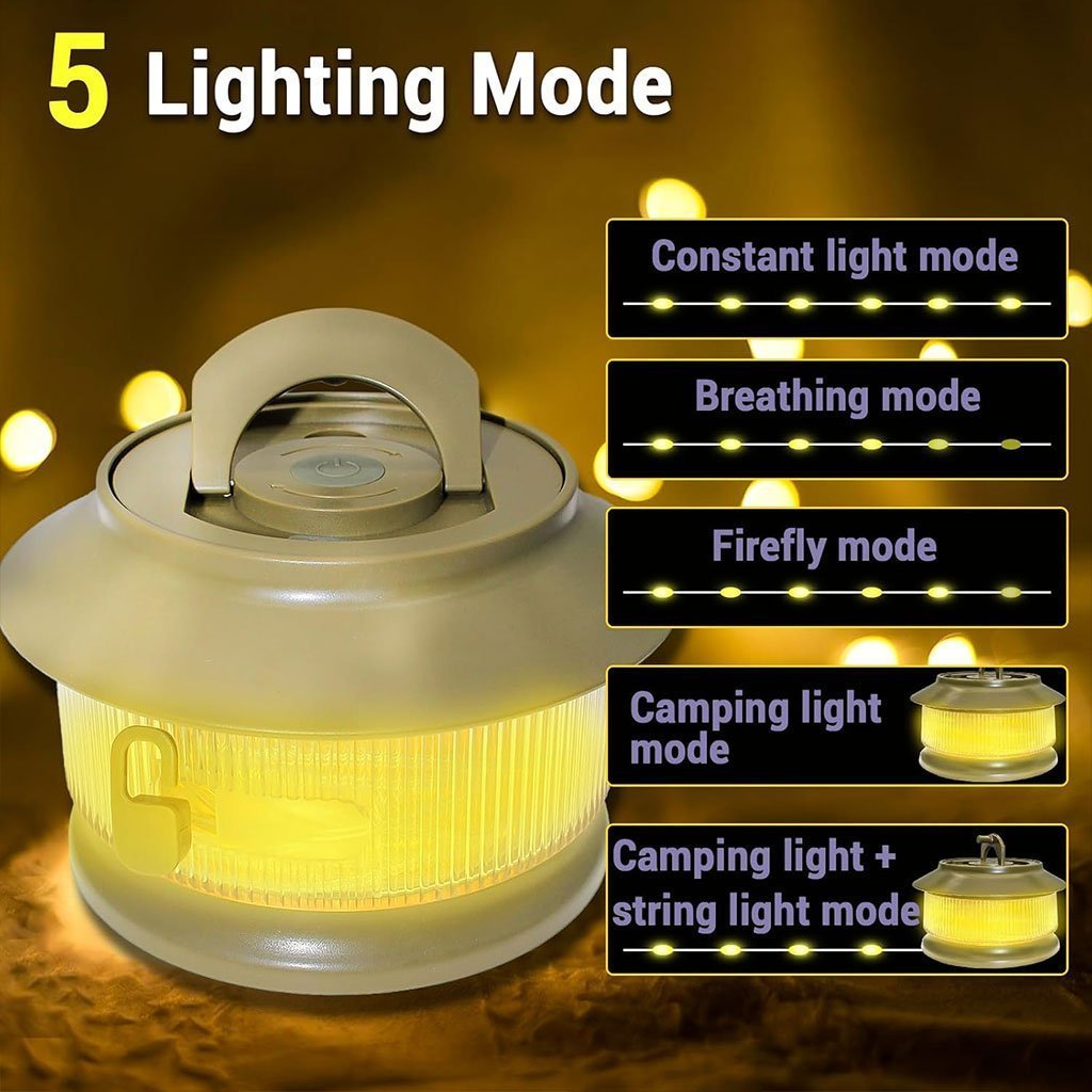 Guirlande lumineuse à rangement rapide pour camping 20m – مصباح تخييم 20 متر - الصورة 5