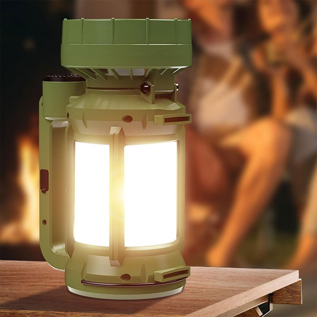 Lanterne de camping LED Rechargeable avec Ventilateur et 4 modes d’éclairage – مصباح ومروحة محمولة - الصورة 4