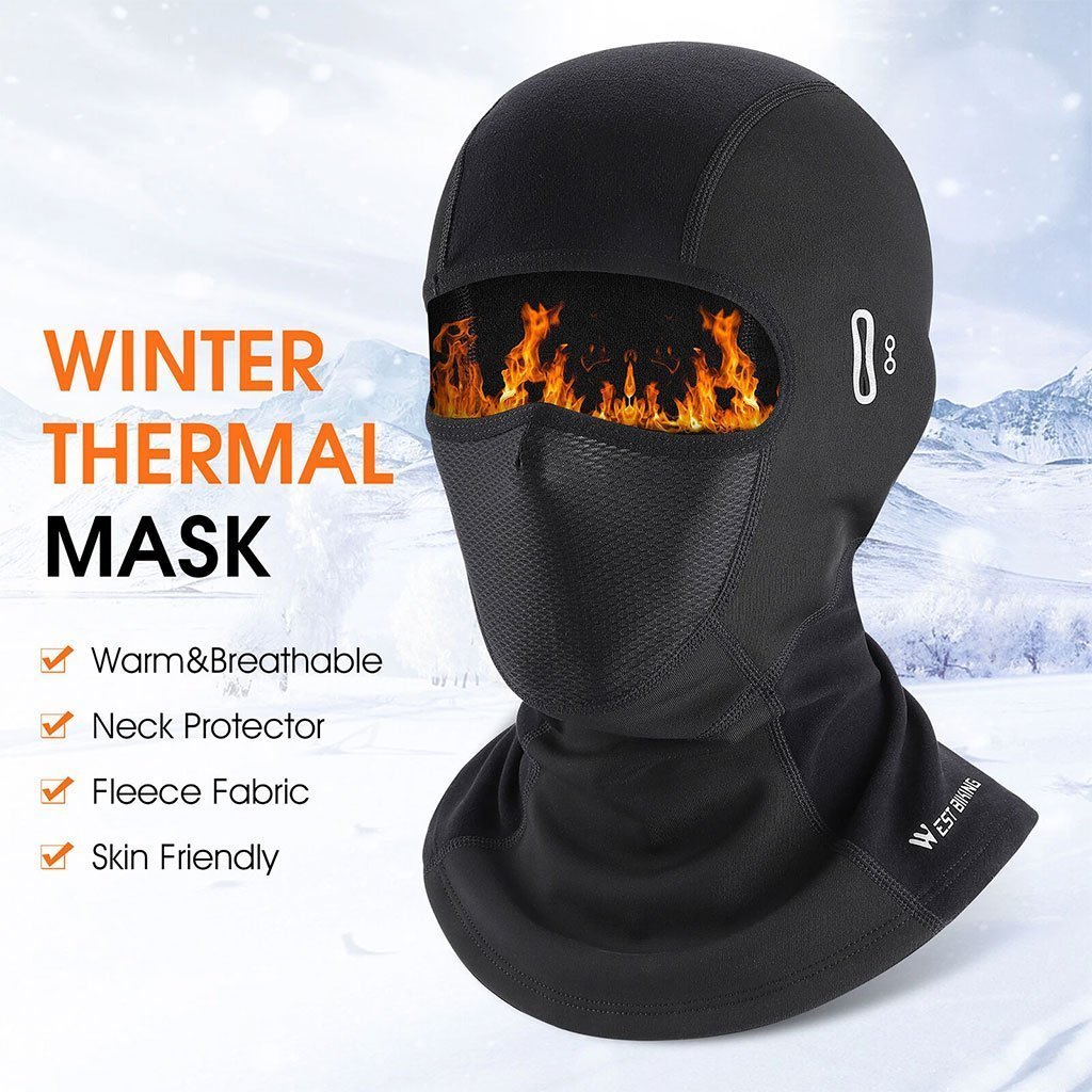 Cagoule Moto d’hiver Professionnel Tissue de Haute Qualité avec Emplacement pour Lunettes – قناع شتوي للدرجات النارية - الصورة 7