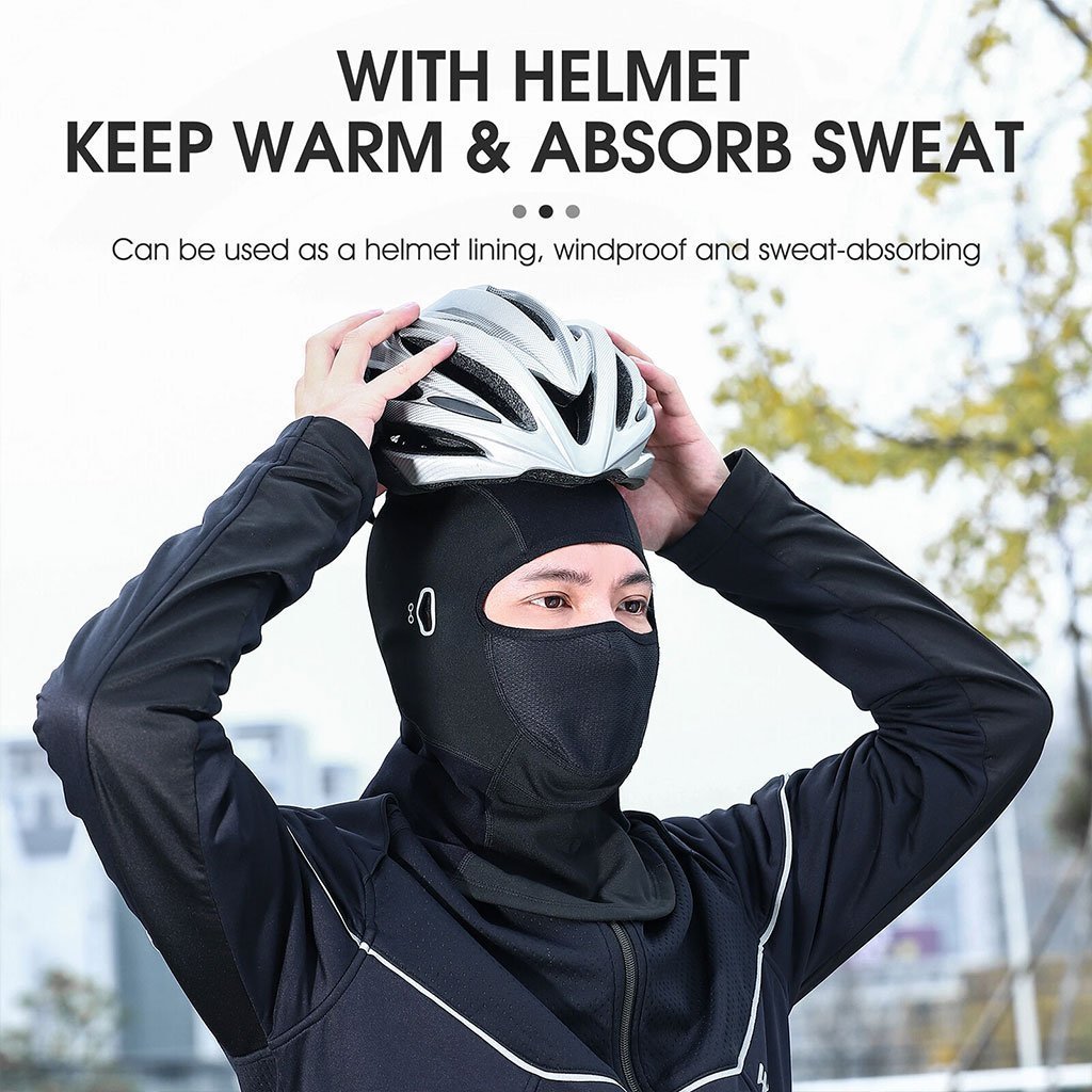 Cagoule Moto d’hiver Professionnel Tissue de Haute Qualité avec Emplacement pour Lunettes – قناع شتوي للدرجات النارية - الصورة 3