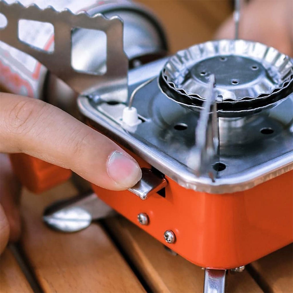 Mini réchaud à gaz pliable en métal pour camping – موقد غاز محمول - الصورة 2