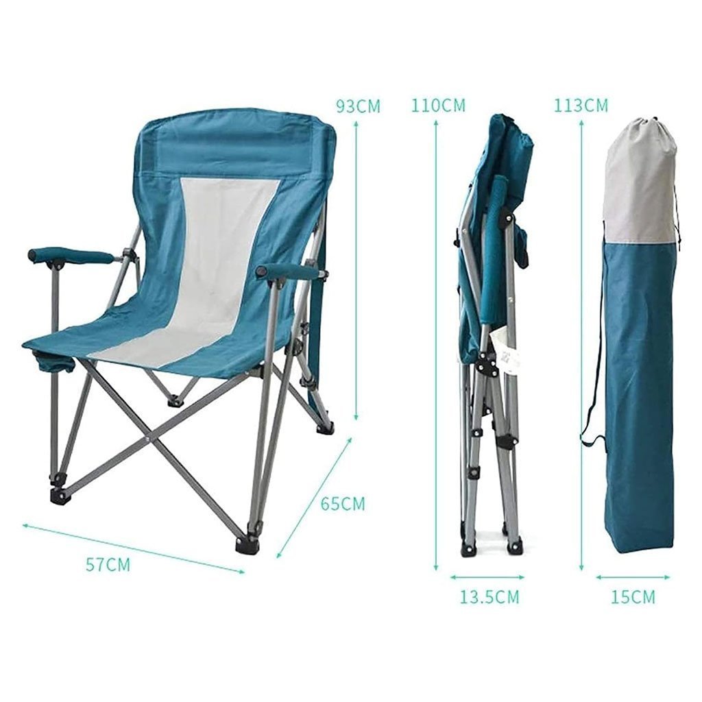 Chaise de camping pliable légère et durable de qualité supérieure avec porte-gobelet – كرسي تخييم جودة عالية - الصورة 2