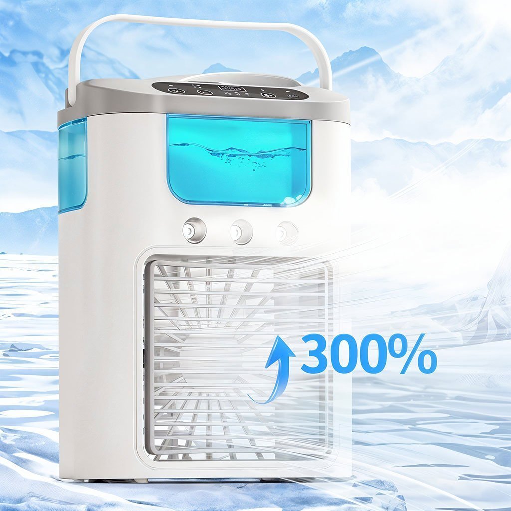 Climatiseur Portable et Refroidisseur d’air brumisateur – مبرد محمول ومعطر جو 2في1 - الصورة 6