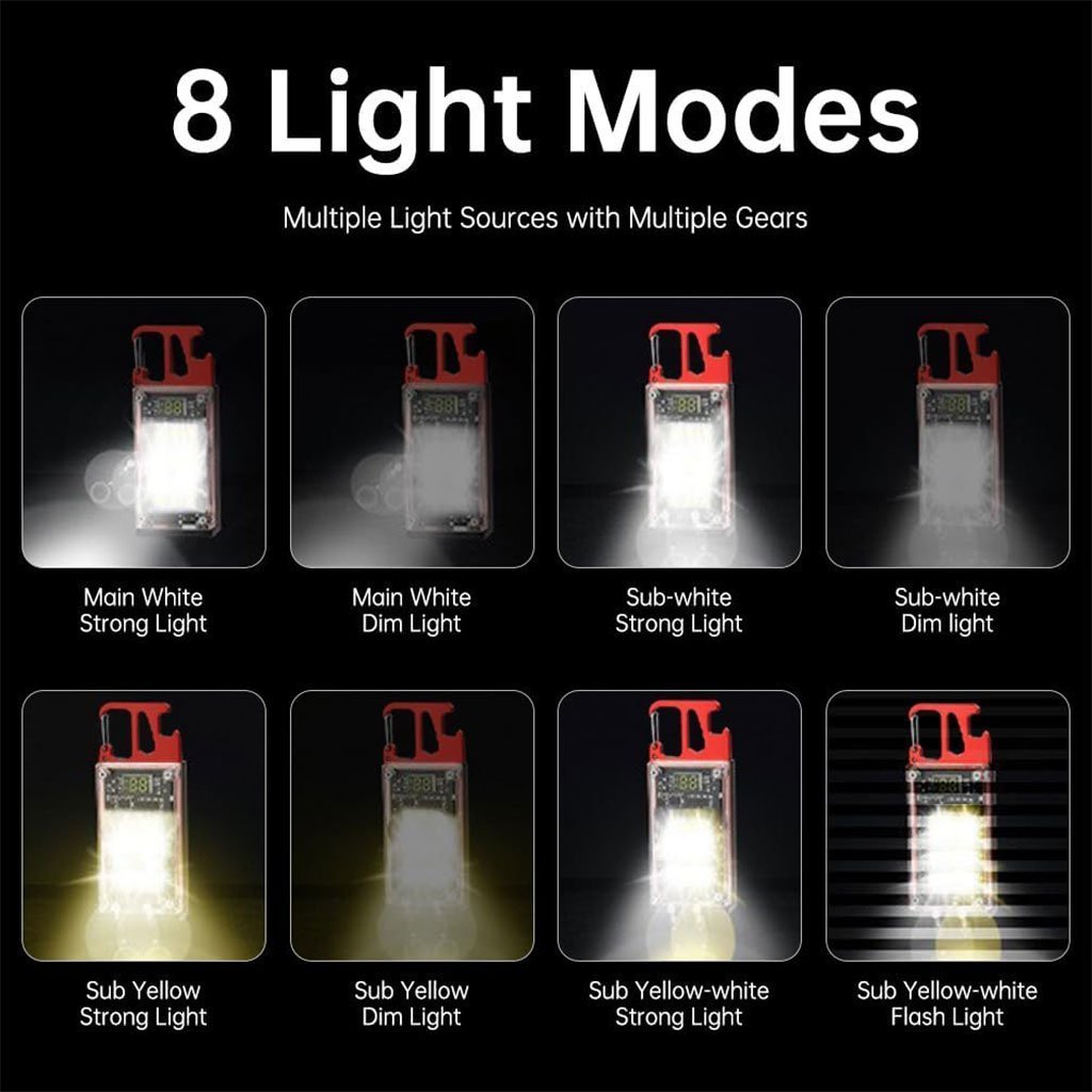 Lampe de poche COB 1000 lumens multifonction avec 6 modes d’éclairage – مصباح متعدد الوظائف - الصورة 5