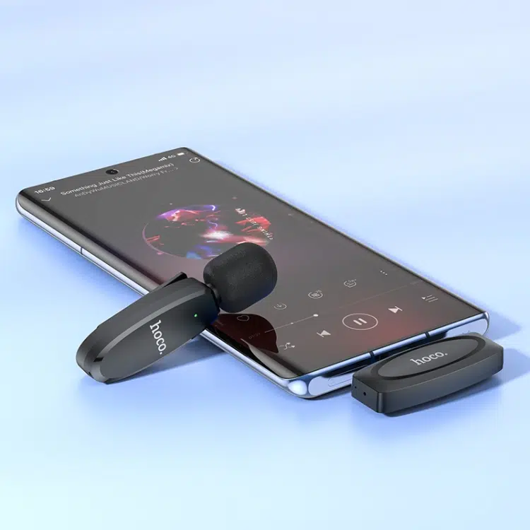 Hoco L15 Microphone Cravate Sans fil Type-C – ميكروفون لاسلكي أصلي - الصورة 5