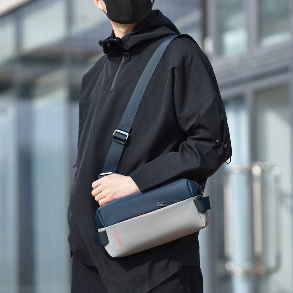 Sac de Poitrine Fashion pour hommes avec bandoulière LX067 – حقيبة أغراض حجم كبير - الصورة 9