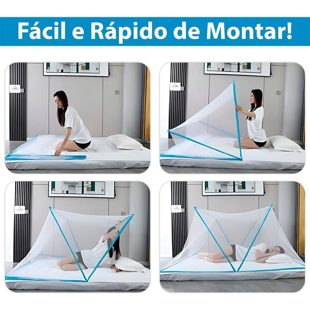 Moustiquaire Pliable Facile à Installer Pour Lit 1 Place – ناموسية لسرير شخص واحد - الصورة 4
