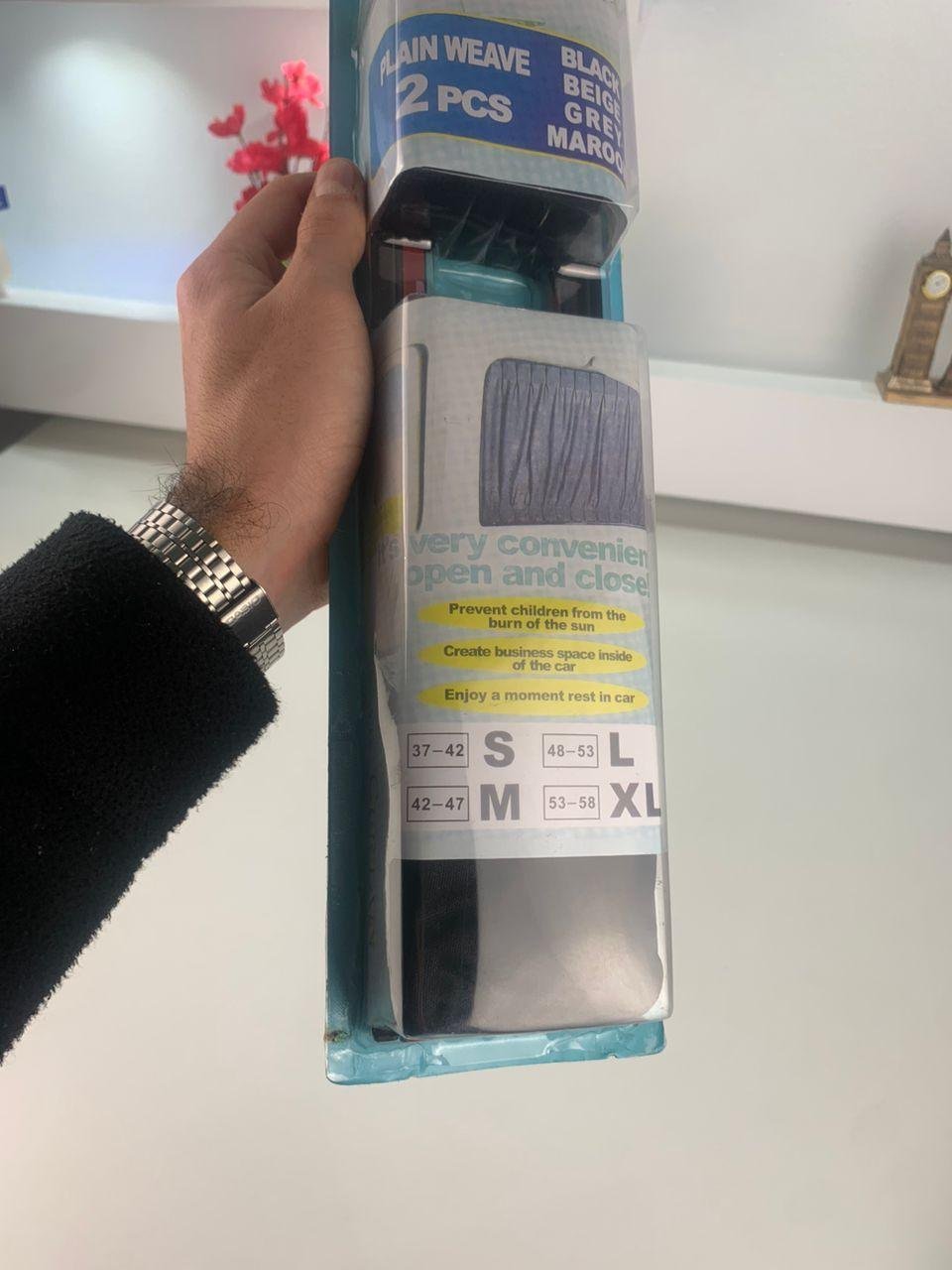 2Pcs Rideau glissé de fenêtre Protection UV pour Voiture – ستار نوافذ جانبية في السيارة - الصورة 3