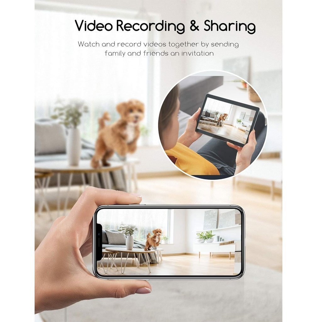 Faroro Caméra Full HD 1080P pour chien avec distributeur de friandises à distance - الصورة 3
