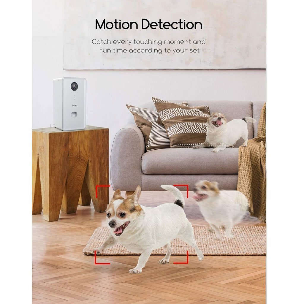 Faroro Caméra Full HD 1080P pour chien avec distributeur de friandises à distance - الصورة 5