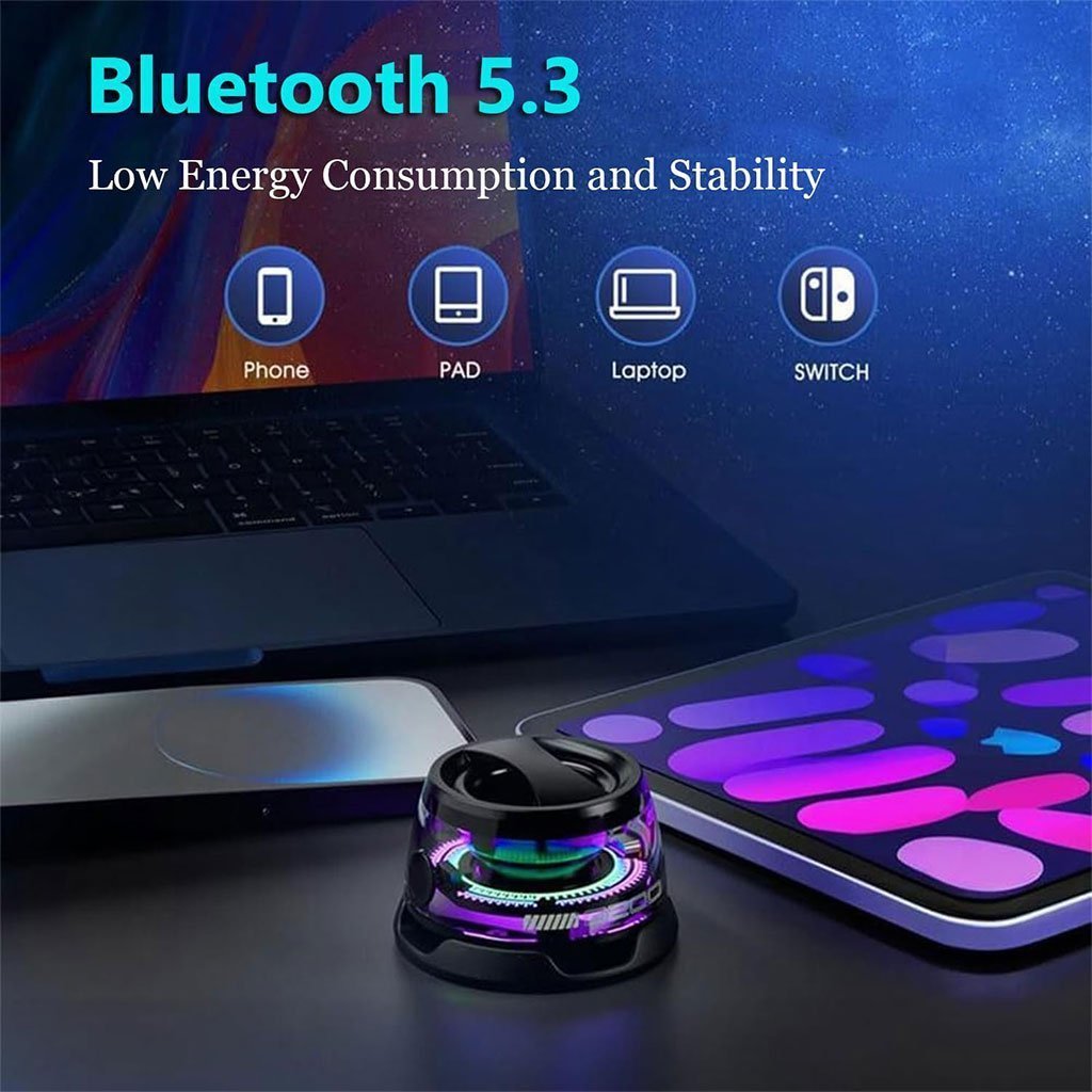 G200 Mini Haut-parleur Bluetooth magnétique sans fil avec lumière RVB – مكبر صوت مغناطيسي ومحمول - الصورة 4