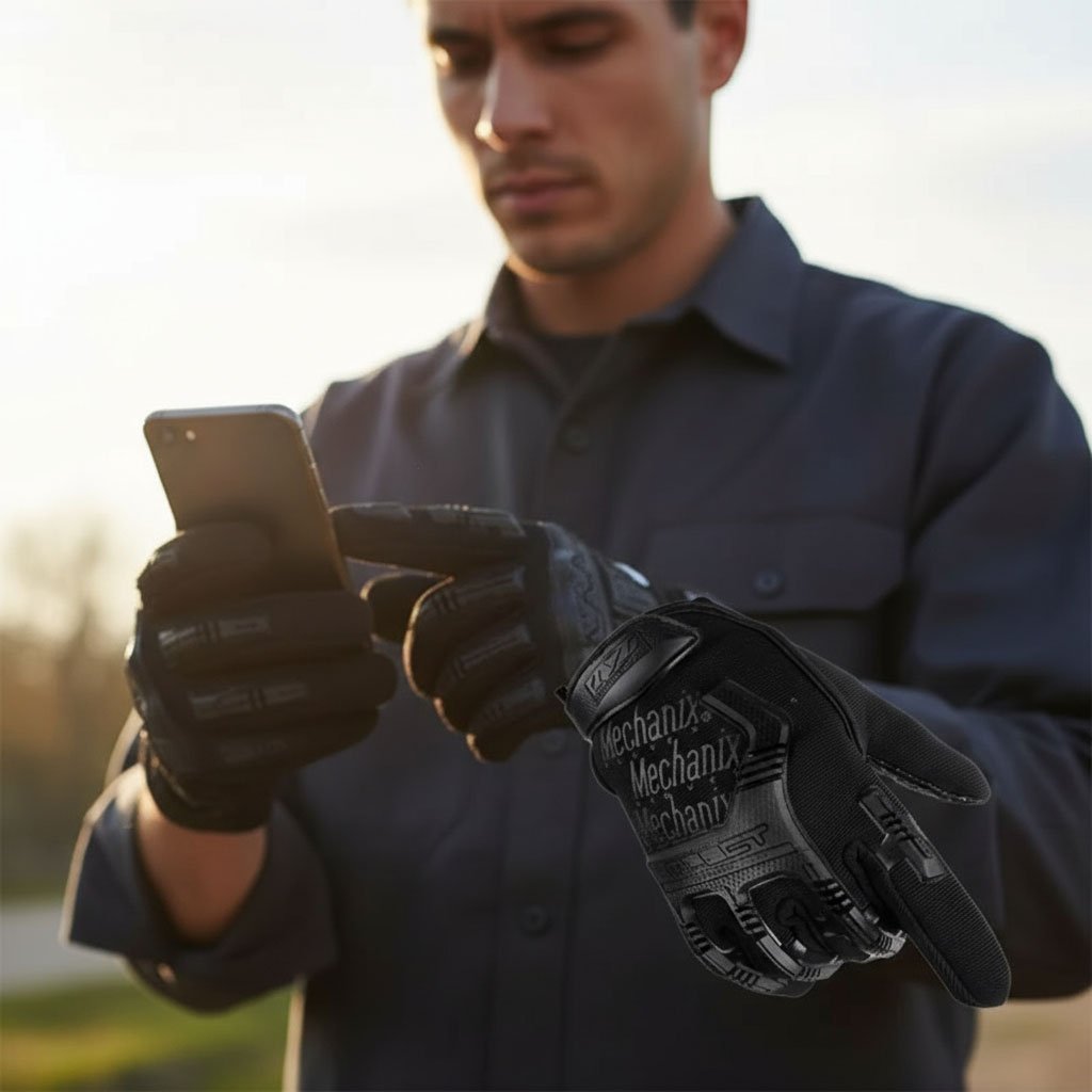 Gants Anti-dérapants pour moto avec conception d’amortissement – قفازات بخاصية اللمس وتصميم ممتص للصدمات - الصورة 2