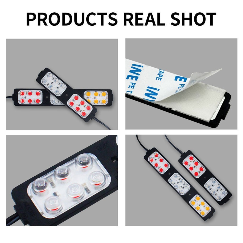 Feux stroboscopiques LED 12-24V 3 Couleur pour Véhicules 1Pcs – مصابيح إشارية ملونة - الصورة 5
