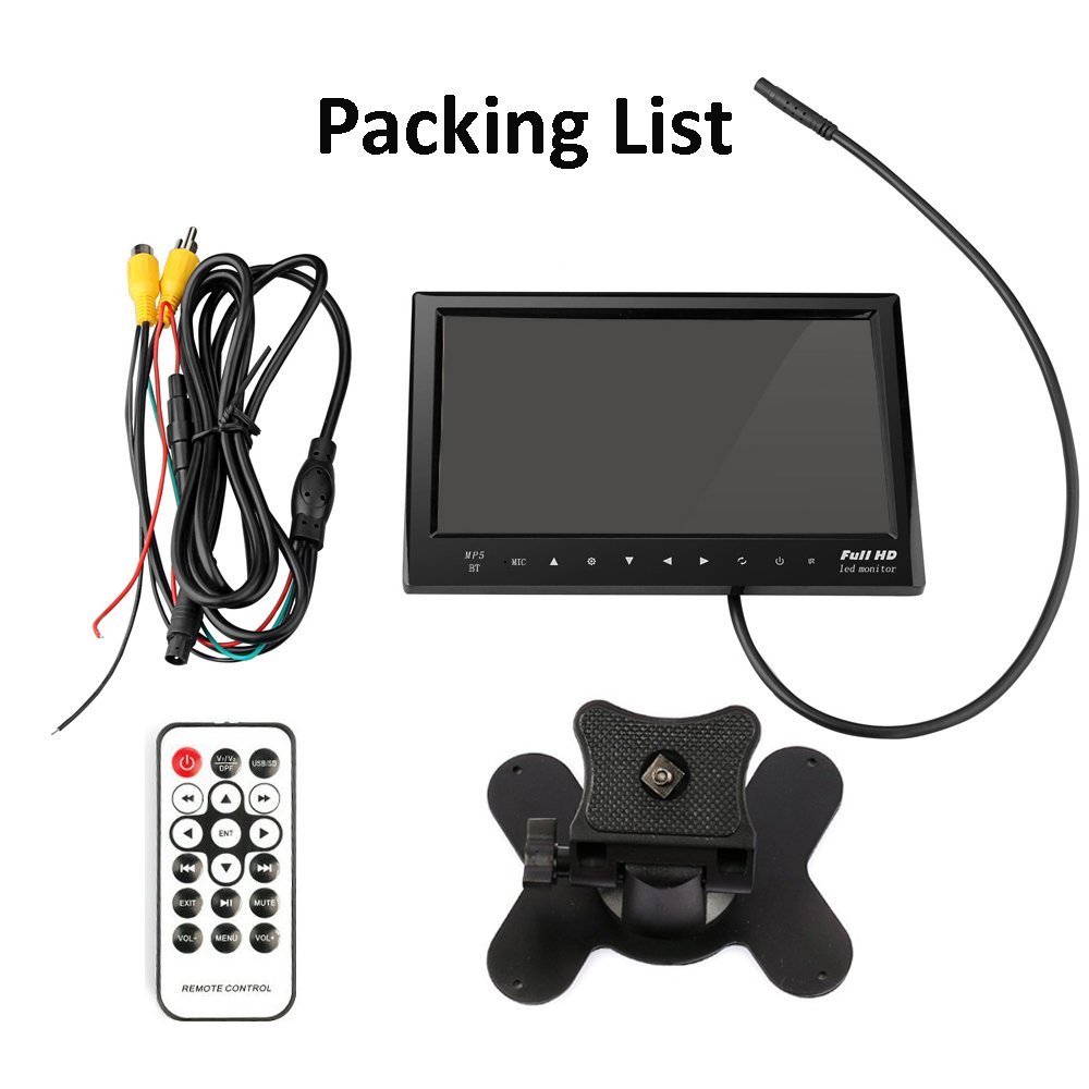 DVD 7 Inch TFT LCD Car Dashboard Touchscreen Monitor - الصورة 7