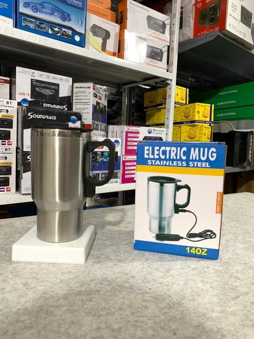 Thermos electrique chauffant pour voiture avec prise Allume Cigare Chauffe Eau,Thé,Café - الصورة 3