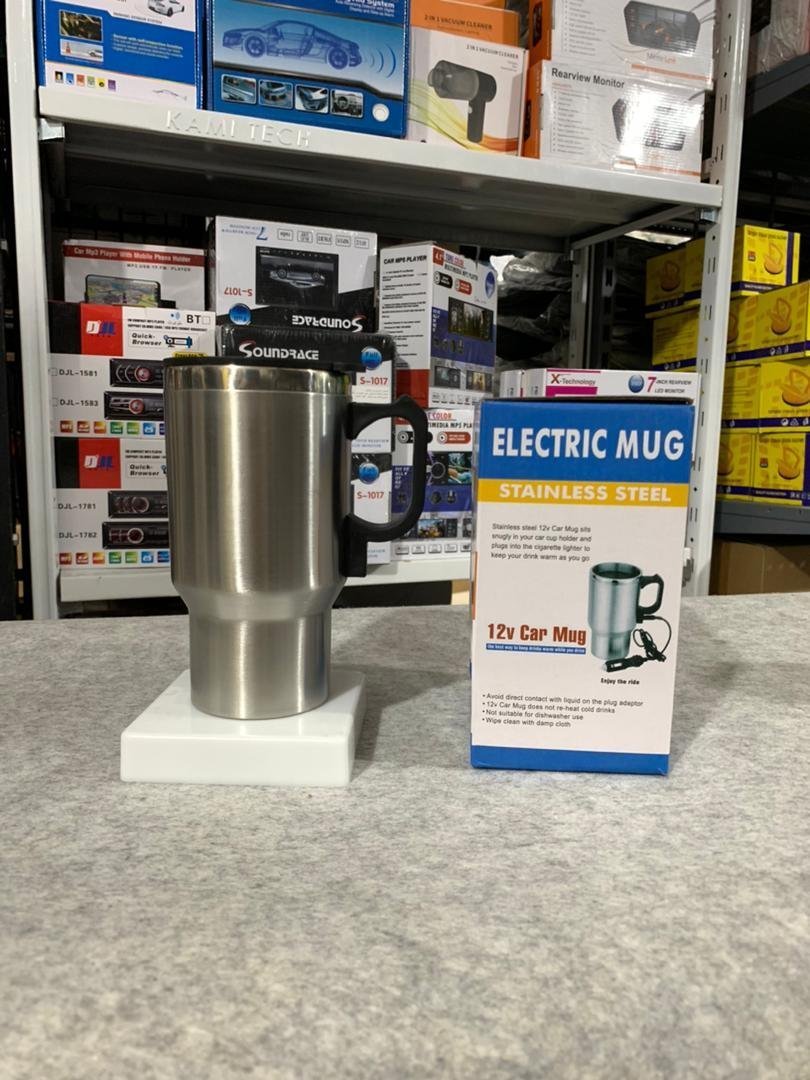 Thermos electrique chauffant pour voiture avec prise Allume Cigare Chauffe Eau,Thé,Café - الصورة 4
