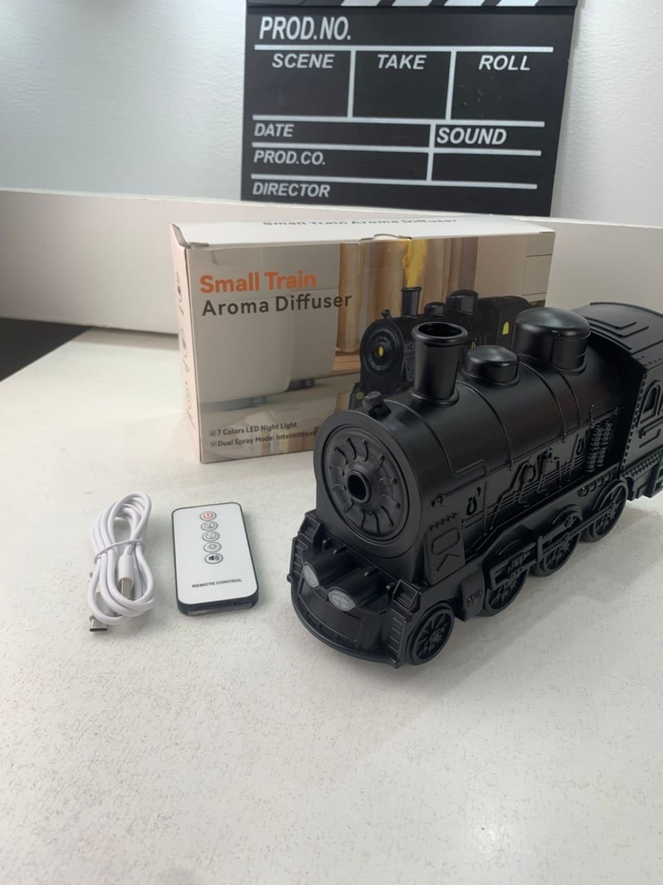 Train Diffuseur D Huiles Essentielles et Humidificateur Ultra-Silencieux de 300ml – معطر جو على شكل قطار - الصورة 4
