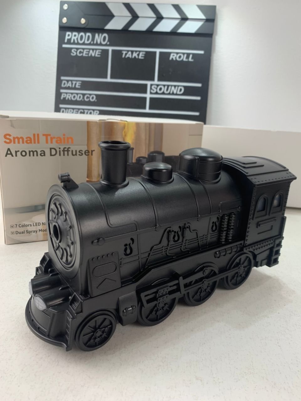 Train Diffuseur D Huiles Essentielles et Humidificateur Ultra-Silencieux de 300ml – معطر جو على شكل قطار - الصورة 3