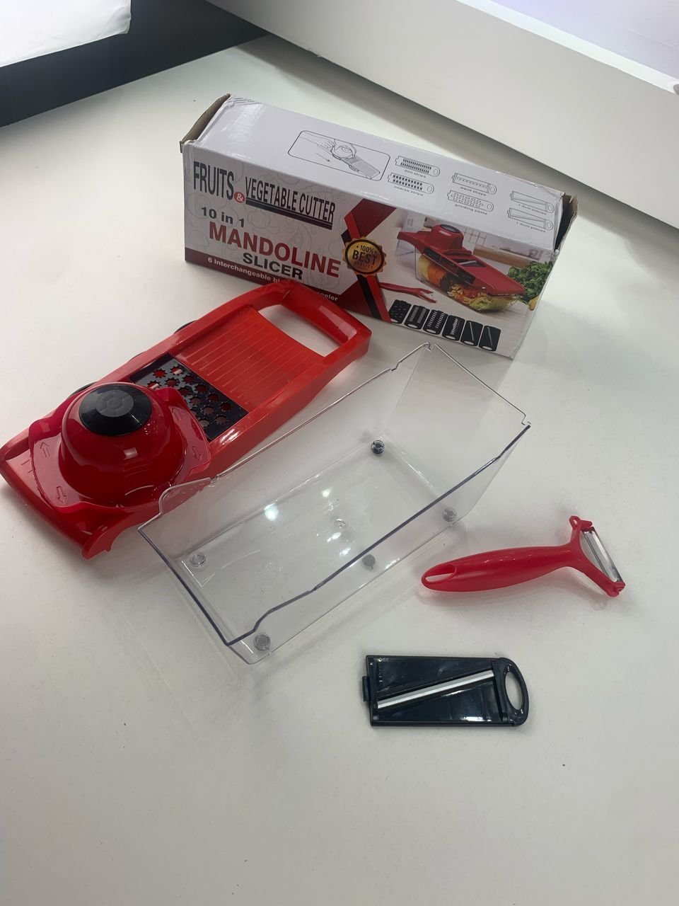 Mandoline Coupe-Légumes 10 en 1 – قطاعة خضروات - الصورة 2