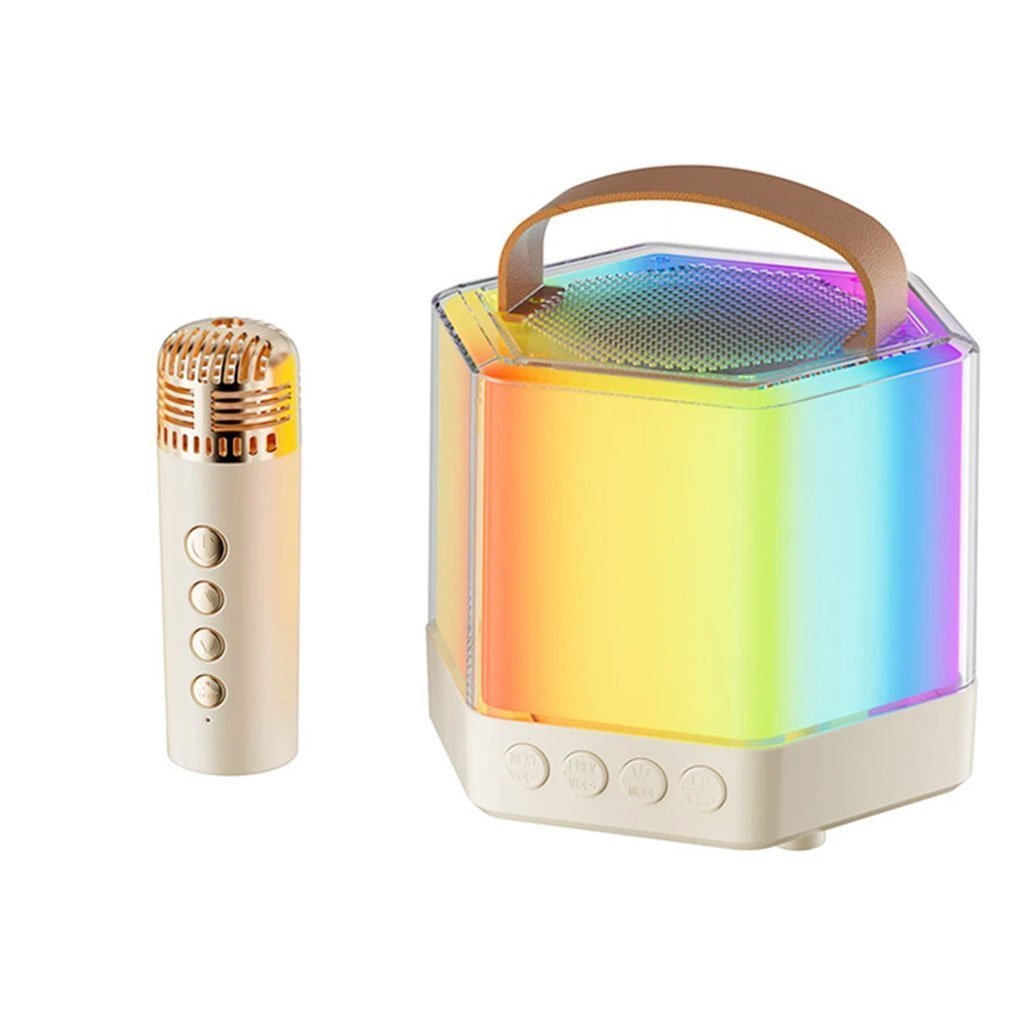 Enceinte Karaoké avec éclairage RVB et microphones sans fil – مكبر صوت كاريوكي - الصورة 7