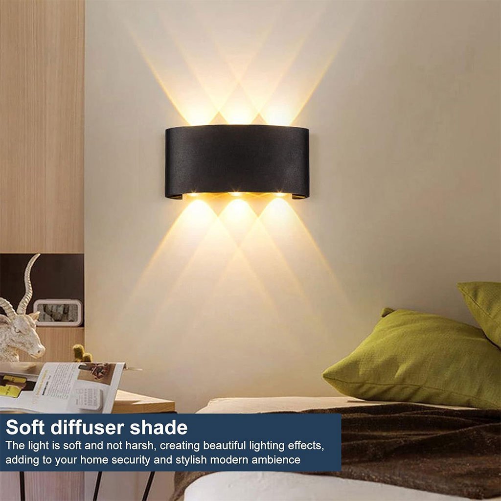 Applique Murale LED 6W D’Éclairage Extérieur 3 Lampes en PP - الصورة 5