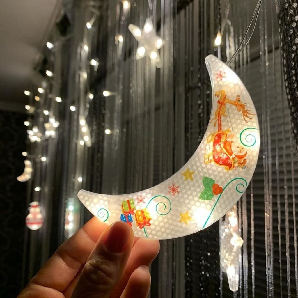 Rideau jeu de lumiere Étoile et Lune 3m – ستارة نجمة وهلال - الصورة 5