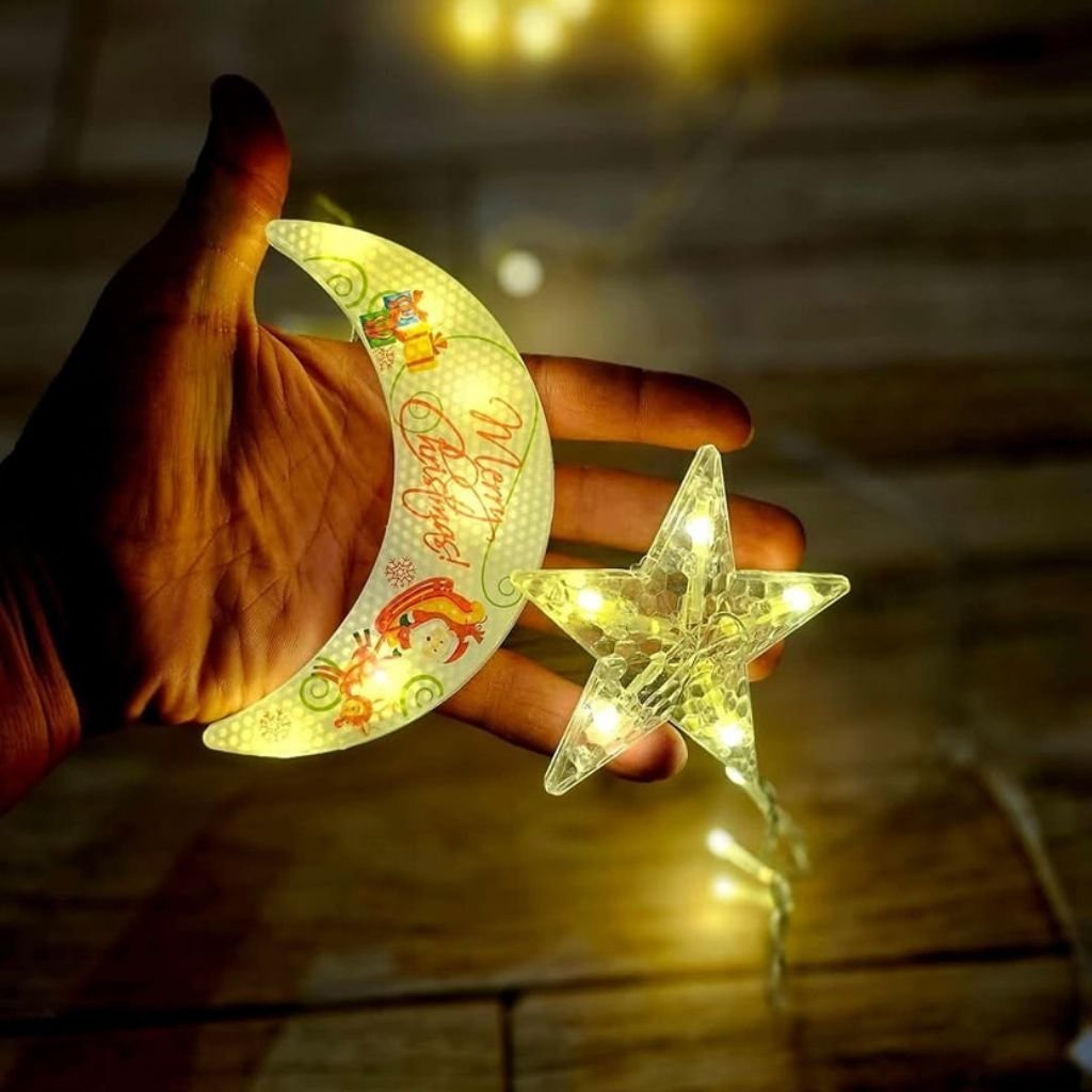 Rideau jeu de lumiere Étoile et Lune 3m – ستارة نجمة وهلال - الصورة 4