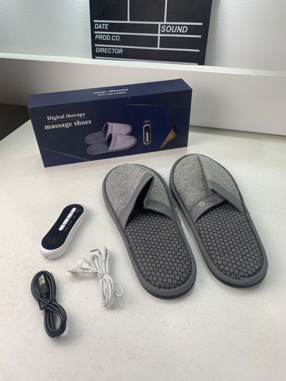 Pantoufles de massage USB pour thérapie électrique à impulsions - الصورة 2