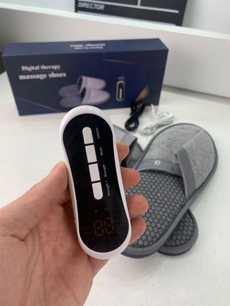 Pantoufles de massage USB pour thérapie électrique à impulsions - الصورة 3