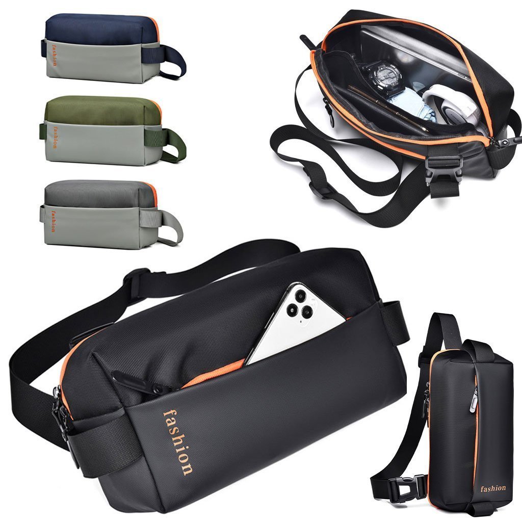 Sac de Poitrine Fashion pour hommes avec bandoulière LX067 – حقيبة أغراض حجم كبير