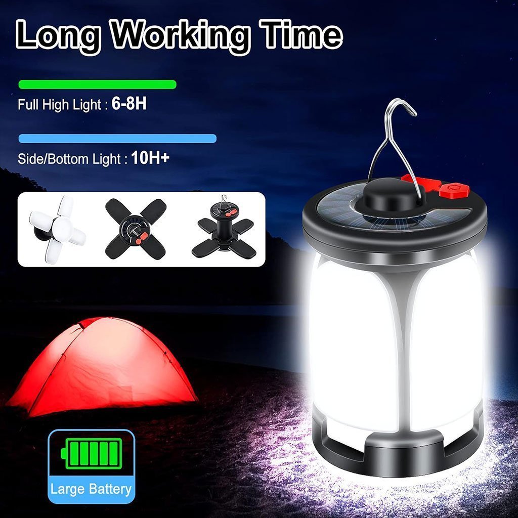 Lanterne de camping Rechargeable avec 6 modes d’éclairage, 60 LED - الصورة 2